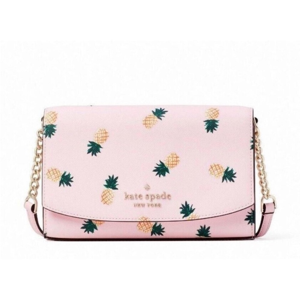 Kate Spade Pineapple crossbody bag- pink